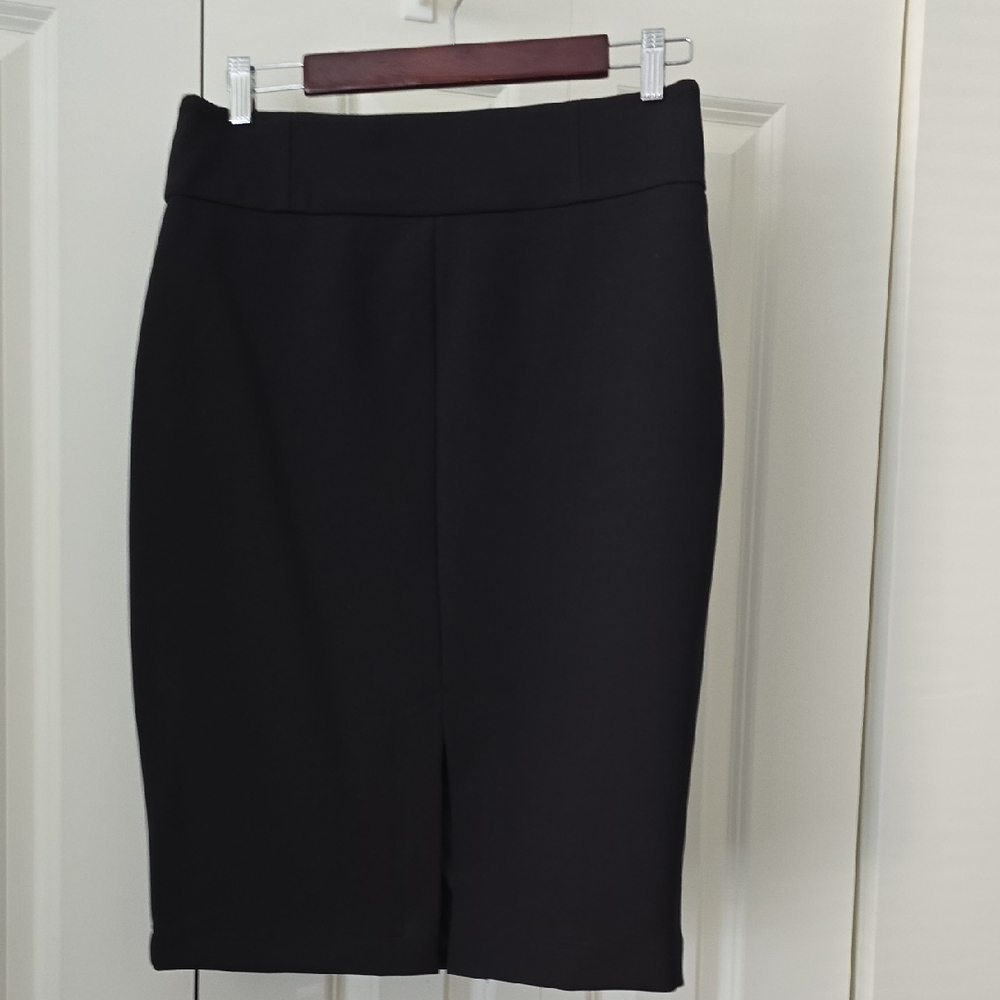Ever New Melbourne, Classic Black Knee-Length Pencil Skirt, 8